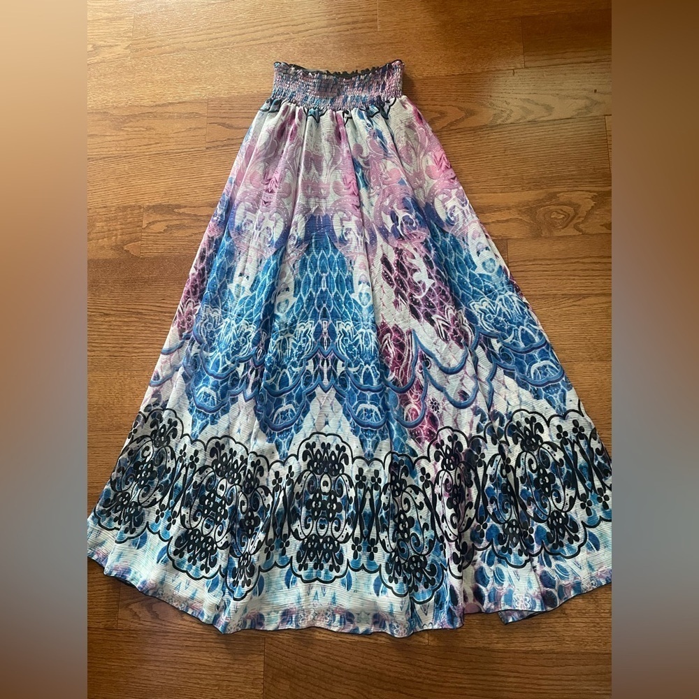 Alberto Makali Convertible Bubble Fairy Maxi Slip Skirt Dress Small Y2K Boho